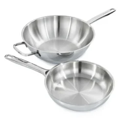 BergHOFF Helix Recycled 18/10 Stainless Steel Cookware Set With Glass Lids -Cookware Store GUEST 35691ce0 5d92 42f0 b06b 1652b45ba744