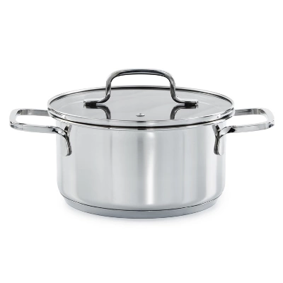 BergHOFF Helix Recycled 18/10 Stainless Steel Stockpots With Glass Lid 12 BergHOFF Helix Recycled 18/10 Stainless Steel Stockpots With Glass Lid - Image 10
