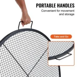 VEVOR X-Marks Fire Pit Grill Grate, Round Cooking Grate, Heavy Duty Steel Campfire BBQ Grill Grid With Handle And Support X Wire 14 VEVOR X-Marks Fire Pit Grill Grate, Round Cooking Grate, Heavy Duty Steel Campfire BBQ Grill Grid With Handle And Support X Wire -Cookware Store GUEST 35f13228 ef04 4fe7 93c0 b6ef71f4d9b0