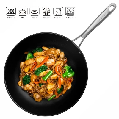 TECHEF Onyx - 12" Nonstick Wok/Stir-Fry Pan With Cover 5 TECHEF Onyx - 12" Nonstick Wok/Stir-Fry Pan With Cover - Image 3