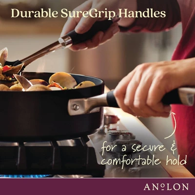 Anolon Advanced Home 11pc Hard Anodized Nonstick Cookware Set Onyx 8 Anolon Advanced Home 11pc Hard Anodized Nonstick Cookware Set Onyx - Image 6