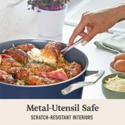 Calphalon 7qt Premier Ceramic Dutch Oven With Cover Midnight: Nonstick Cooking Pot, Oven Safe, Dishwasher Safe -Cookware Store GUEST 38e4b471 5744 4a39 832f aed3c4e28aa4