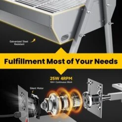 Mojgar Rotisserie Grill Roaster, 132lbs Charcoal Grill Outdoor BBQ Grill Pig Lamb Spit Roaster With Hand Crank -Cookware Store GUEST 3903b2b6 0b8b 46bd 8ce4 3a2007b80017
