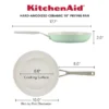 KitchenAid Hard Anodized 10" Nonstick Ceramic Frying Pan - Pistachio: 10 Inch Stir Fry Pan, Stainless Steel Handle, Hand Wash -Cookware Store GUEST 39f1f2f8 d568 488d 8649 2429bb46885c