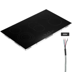 VEVOR Electric Cooktop, 36 Inch 5 Burners Built-in Electric Stove Top, 8600W Ceramic Top Radiant Cooktop With Glass Panel, Touch Control, Timer -Cookware Store GUEST 3a08e948 c6de 4771 9cda 46565d4c4c13