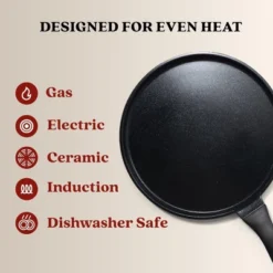 Alva Energy Ceramic Nonstick Griddle Pan Flat Nonstick Cooking Pan, Stay Cool Handle, Non Toxic, Compatible With All Stovetops & Induction Safe -Cookware Store GUEST 3aff8089 851a 41d2 8454 9928000d807f