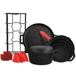 MegaChef 12 Piece Round PreSeasoned Cast Iron Cookware Set -Cookware Store GUEST 3b8fb5c6 ffcc 4600 a127 d70aa653d97c