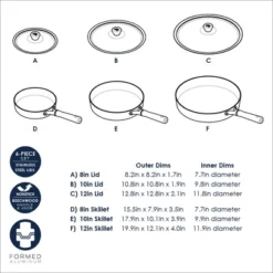 Nordic Ware Cardamom™ 6 Piece Nonstick Frying Pan Set With Lids -Cookware Store GUEST 3bde4573 62f4 4fb4 8e5c 8e242e100930