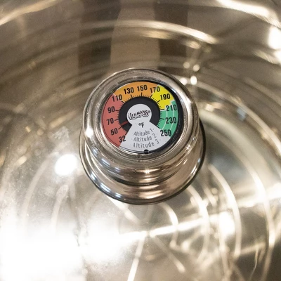 Lehman's 21.5-Quart Water Bath Canner With Pressure Gauge, Durable Stainless Steel Stockpot For Home Canning And Preserving 4 Lehman's 21.5-Quart Water Bath Canner With Pressure Gauge, Durable Stainless Steel Stockpot For Home Canning And Preserving - Image 2