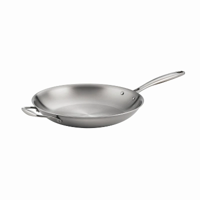 Tramontina Gourmet Tri-Ply Clad 12" Fry Pan With Helper Handle Silver: Stainless Steel, Dishwasher & Oven Safe, Induction Ready 5 Tramontina Gourmet Tri-Ply Clad 12" Fry Pan With Helper Handle Silver: Stainless Steel, Dishwasher & Oven Safe, Induction Ready - Image 3