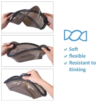 Itopfox Microwave Steamer Cooker Collapsible Bowl With Handle Lid For Vegetables Fish Meal Prep Food Silicone Steamer Cookware Dishwasher Safe, Black 6 Itopfox Microwave Steamer Cooker Collapsible Bowl With Handle Lid For Vegetables Fish Meal Prep Food Silicone Steamer Cookware Dishwasher Safe, Black - Image 4