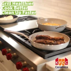 TECHEF CeraTerra - 12" Ceramic Nonstick Grill Pan