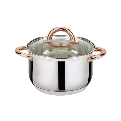 J&V TEXTILES 6pc Stainless Steel Casserole Set 3 J&V TEXTILES 6pc Stainless Steel Casserole Set