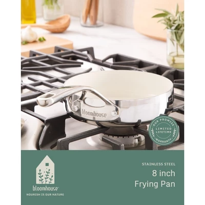 Bloomhouse 8 Inch Triply Stainless Steel Fry Pan W/ Non-Stick Non-Toxic Pro Ceramic Interior Frying Pan 9 Bloomhouse 8 Inch Triply Stainless Steel Fry Pan W/ Non-Stick Non-Toxic Pro Ceramic Interior Frying Pan - Image 7