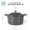 Martha Stewart Gatwick 4 Quart Enamel Cast Iron Dutch Oven - Grey -Cookware Store GUEST 3dc4819c 60e5 4563 8238 cc85a0265646
