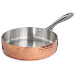 BergHOFF Vintage Tri-Ply Copper Deep Skillet, Hammered, Gold -Cookware Store GUEST 3e51fed6 da79 456e bb79 db3285b261c2