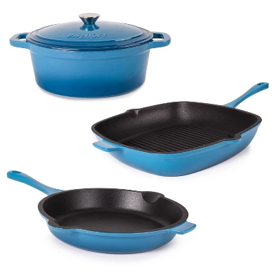 BergHOFF Neo Cast Iron 4Pc Set, Fry Pan 10", Square Grill Pan 11", & 5qt. Covered Dutch Oven 16 BergHOFF Neo Cast Iron 4Pc Set, Fry Pan 10", Square Grill Pan 11", & 5qt. Covered Dutch Oven - Image 14