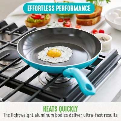 GreenLife Essentials 8" Ceramic Nonstick Aluminum Fry Pan 6 GreenLife Essentials 8" Ceramic Nonstick Aluminum Fry Pan - Image 4