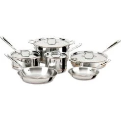 All-Clad Copper Core 5-Ply Stainless Steel Cookware Set 10 Piece Induction Oven Broiler Safe 600F Pots And Pans Silver Sliver -Cookware Store GUEST 3f1f2272 5704 4a38 8dc4 cf3d8aa7cfe3