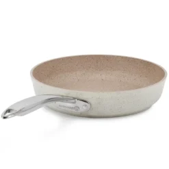 Korkmaz Granita 9.5 Inch Nonstick Tava And Frypan In Tan