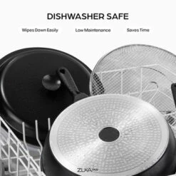 Granitestone Zuka Everyday Pan 12" Nonstick Multi-Functional Saute Pan With Lid, Nylon Spoon And Steamer Basket -Cookware Store GUEST 40de999f 1b70 4420 a548 7238b6342790