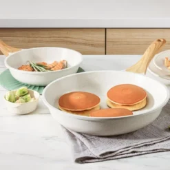 BRINJOY 10-Piece Ceramic Nonstick Cookware Set - Healthy Non-Toxic Induction Kitchen Set, Beige White -Cookware Store GUEST 41b089db e7b7 435d a268 2e8da6f8990e