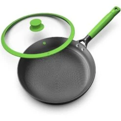Imarku Cast Iron Honeycomb Non Stick Frying Pan 12 Inch Green Electric Wood Handle With Pot Cover -Cookware Store GUEST 4244d61f 39a4 4707 b91a 4afa46ad7378