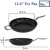 Blu. Cookware 12.6” Induction Frying Pan, Non-Toxic