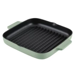 KitchenAid 11" Enameled Cast Iron Square Grill And Roasting Pan - Pistachio: Hand Wash, Electric & Gas Compatible -Cookware Store GUEST 445a6e2e 2364 4e04 86e7 6b54eec470eb
