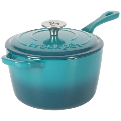 Crock-Pot Artisan 3 Quart Enameled Cast Iron Saucepan With Lid 9 Crock-Pot Artisan 3 Quart Enameled Cast Iron Saucepan With Lid - Image 7