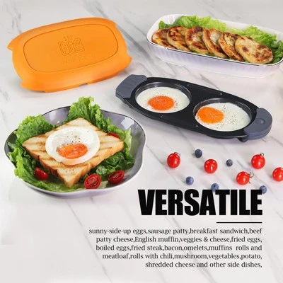 Itopfox Quick-Heat Microwave Egg Cooker, Poacher & Fryer Multi-Use For Breakfast Sandwiches, Dishwasher Safe, Portable For Home, Travel, Gifts Orange 5 Itopfox Quick-Heat Microwave Egg Cooker, Poacher & Fryer Multi-Use For Breakfast Sandwiches, Dishwasher Safe, Portable For Home, Travel, Gifts Orange - Image 3