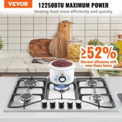 Gas Cooktop 30 Inch, Max 12250BTU 5 Burners Built-in Stainless Steel Gas Stove Top 16 Gas Cooktop 30 Inch, Max 12250BTU 5 Burners Built-in Stainless Steel Gas Stove Top -Cookware Store GUEST 44df8498 d49e 4cc6 8cbf 55ec55f84a1e