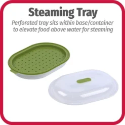 GoodCook BPA-Free Plastic Microwave Vegetable And Fish Steamer, Green,Green 12 GoodCook BPA-Free Plastic Microwave Vegetable And Fish Steamer, Green,Green -Cookware Store GUEST 4561e38c bb97 472b 92b2 20ae593a53c1