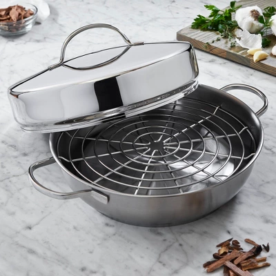 Demeyere Resto 4-pc Stainless Steel Stovetop Smoker Set 3 Demeyere Resto 4-pc Stainless Steel Stovetop Smoker Set