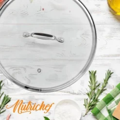 NutriChef Kitchen Cookware Stockpot Lid -Cookware Store GUEST 473928ce 06e3 48bd b48a 8d34c931fa19
