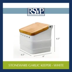Rsvp Stoneware Garlic Keeper - White 19 Rsvp Stoneware Garlic Keeper - White -Cookware Store GUEST 4789e88c efb9 4964 8255 a18e88b26143