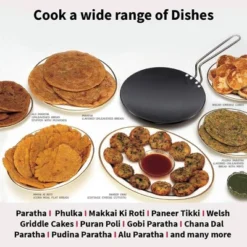 Hawkins Futura 10.25" Hard Anodized Concave Tava Griddle: Aluminum Surface, Induction & Gas Compatible, Hand Wash -Cookware Store GUEST 47a94d79 558f 4a73 840d d85d755c6a7f