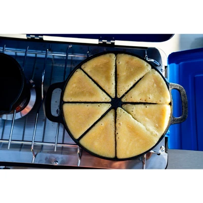 Stansport Pre-Seasoned Cast Iron Wedge Pan 8 Stansport Pre-Seasoned Cast Iron Wedge Pan - Image 6