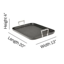 All-Clad 13" X 20" Nonstick Double-Burner Grill, HA1 Hard Anodized, Black 15 All-Clad 13" X 20" Nonstick Double-Burner Grill, HA1 Hard Anodized, Black -Cookware Store GUEST 48c2d5b5 b236 4dbe a141 f26ed4880e97