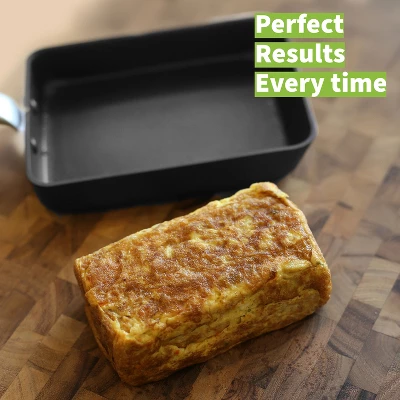 TECHEF Tamagoyaki Japanese Omelette Pan/Egg Pan - Medium/Black 4 TECHEF Tamagoyaki Japanese Omelette Pan/Egg Pan - Medium/Black - Image 2