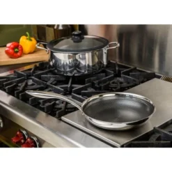 Frieling Black Cube 9-1/2 Inch Stainless/Nonstick Hybrid Fry Pan