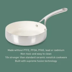 Bloomhouse 8 Inch Triply Stainless Steel Fry Pan W/ Non-Stick Non-Toxic Pro Ceramic Interior Frying Pan 21 Bloomhouse 8 Inch Triply Stainless Steel Fry Pan W/ Non-Stick Non-Toxic Pro Ceramic Interior Frying Pan -Cookware Store GUEST 496e49a3 b4dd 45b0 810f b8f57a64c7b4