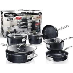 Granitestone Pro Stackmaster 10 Piece Aluminum Space Saving Nonstick Cookware Set 13 Granitestone Pro Stackmaster 10 Piece Aluminum Space Saving Nonstick Cookware Set -Cookware Store GUEST 4acf952d 5f30 4d46 ae2d caddd3da705b