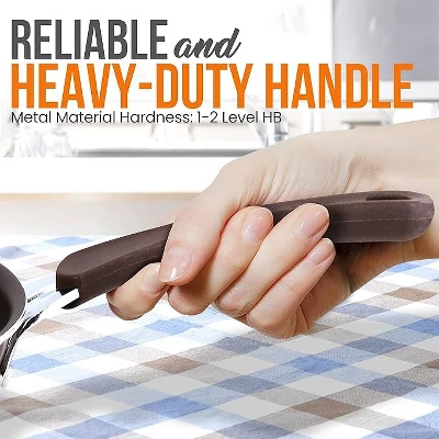 NutriChef 9.45'' Grill Pan - Non-Stick High-Qualified Kitchen Cookware 4 NutriChef 9.45'' Grill Pan - Non-Stick High-Qualified Kitchen Cookware - Image 2