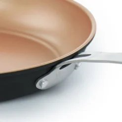 Gibson Home Chestnut 2 Piece Nonstick Carbon Steel Frying Pan Set In Copper