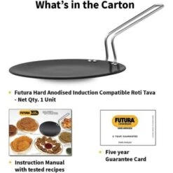 Hawkins Futura 10.25" Hard Anodized Concave Tava Griddle: Aluminum Surface, Induction & Gas Compatible, Hand Wash -Cookware Store GUEST 4bf73a61 9bef 4617 a930 1200056eacb1