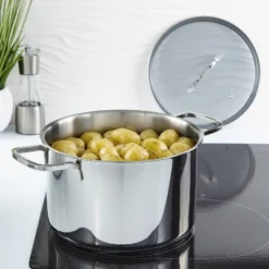 BergHOFF Helix Recycled 18/10 Stainless Steel Stockpots With Glass Lid 22 BergHOFF Helix Recycled 18/10 Stainless Steel Stockpots With Glass Lid -Cookware Store GUEST 4c2cabdd 6953 4151 95e0 b9fd84ca6ad9