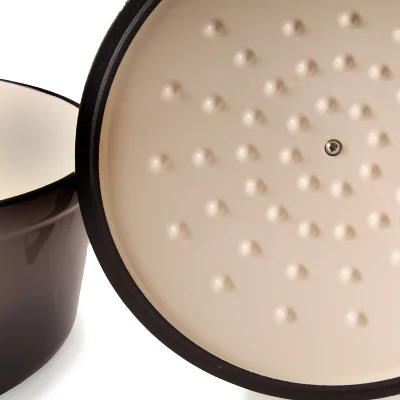 BergHOFF Neo 7Qt. Cast Iron Round Covered Dutch Oven, Oyster 11 BergHOFF Neo 7Qt. Cast Iron Round Covered Dutch Oven, Oyster - Image 9