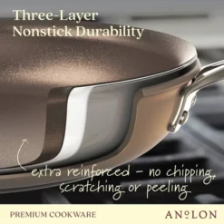 Anolon Ascend 10pc Nonstick Hard Anodized Cookware Set Bronze: Lifetime Warranty, Dishwasher-Safe, Gas & Electric Compatible -Cookware Store GUEST 4d1f2a12 08a8 41b6 b172 9f3e6f20fb4b