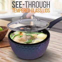 NutriChef Saucepan Pot With Lid - Non-Stick, 1.7 Quart -Cookware Store GUEST 4d4084a3 7f61 4179 bd71 8f856abb6745